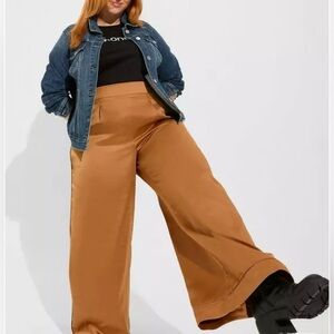 Womens Torrid Satin High Rise‎ Silk Pants size 3R